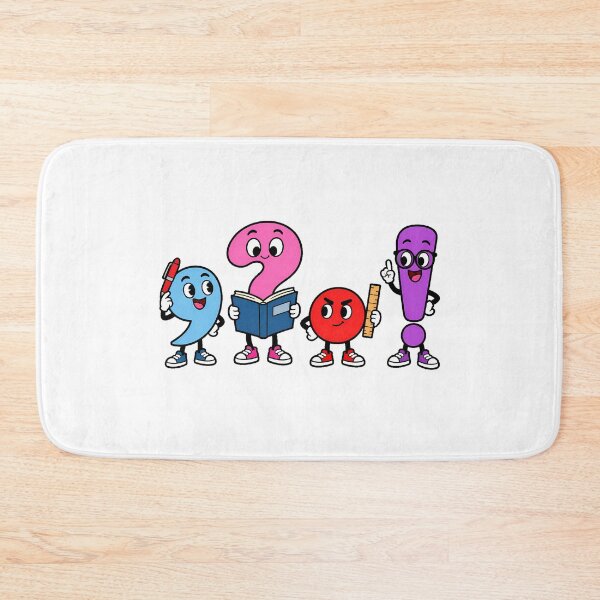 Item preview, Punctuation Characters Rubber Hose Teacher Student designed and sold by nortowelcomics.