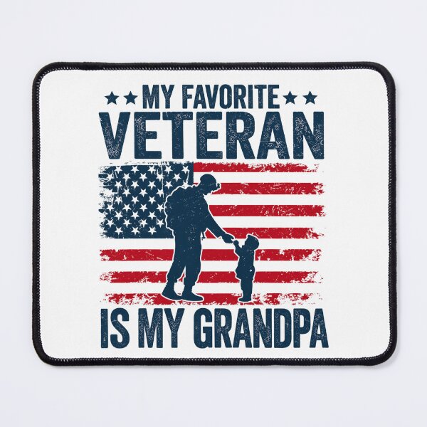 Item preview, My Favorite Veteran Is My Grandpa Proud Military Grandchild Patriotic Veteran Family designed and sold by beoldfashioned.
