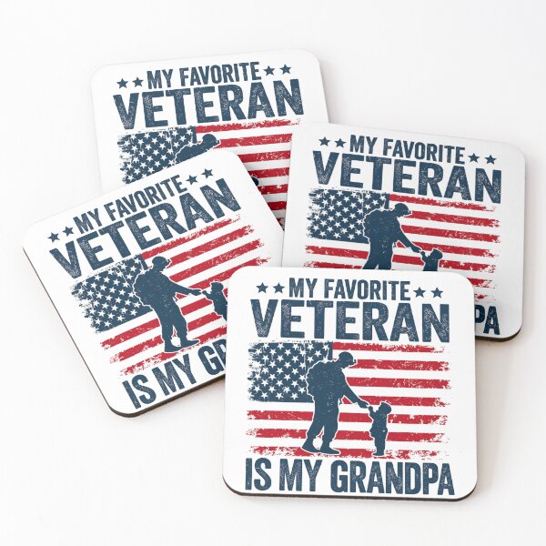 Item preview, My Favorite Veteran Is My Grandpa Proud Military Grandchild Patriotic Veteran Family designed and sold by beoldfashioned.