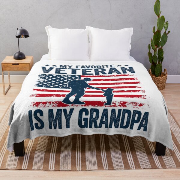 Item preview, My Favorite Veteran Is My Grandpa Proud Military Grandchild Patriotic Veteran Family designed and sold by beoldfashioned.