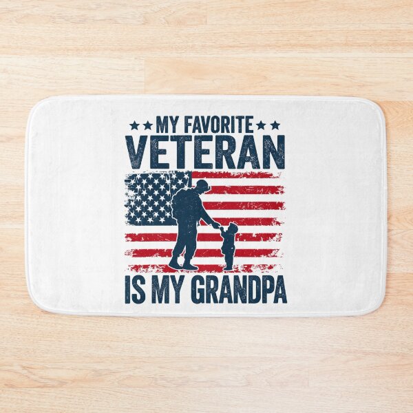 Item preview, My Favorite Veteran Is My Grandpa Proud Military Grandchild Patriotic Veteran Family designed and sold by beoldfashioned.