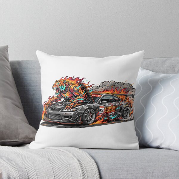 Item preview, Twin Turbo Flame Tiger Beast Drift Car Sticker designed and sold by Fixnovaguide.