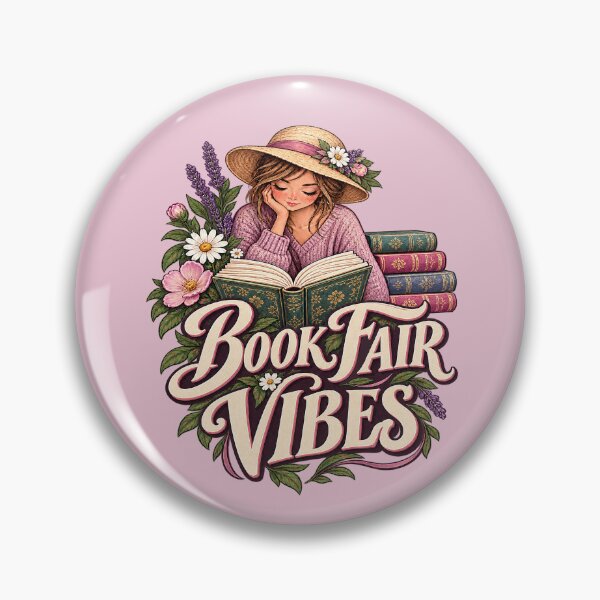 Item preview, Book Fair Vibes – Reading Girl Floral Bookworm. designed and sold by Endless7Art.