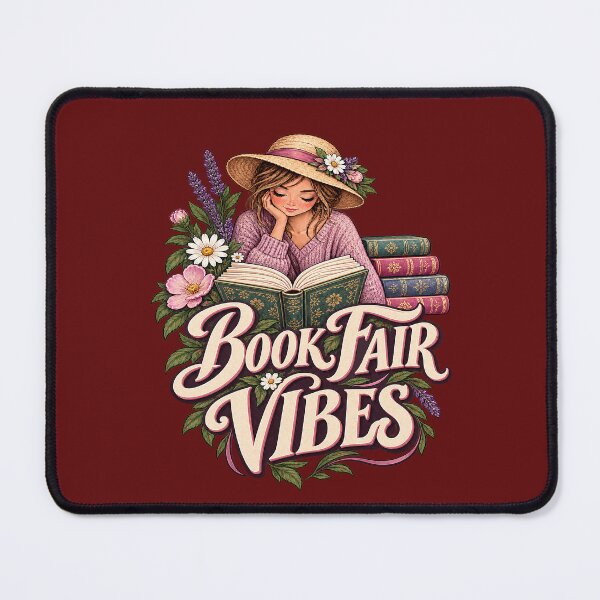 Item preview, Book Fair Vibes – Reading Girl Floral Bookworm. designed and sold by Endless7Art.