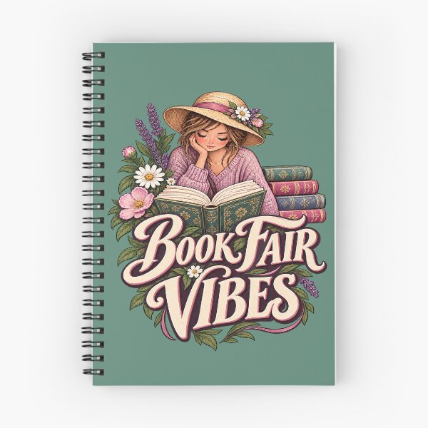 Item preview, Book Fair Vibes – Reading Girl Floral Bookworm. designed and sold by Endless7Art.