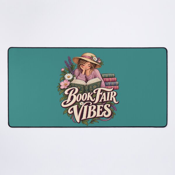 Item preview, Book Fair Vibes – Reading Girl Floral Bookworm. designed and sold by Endless7Art.