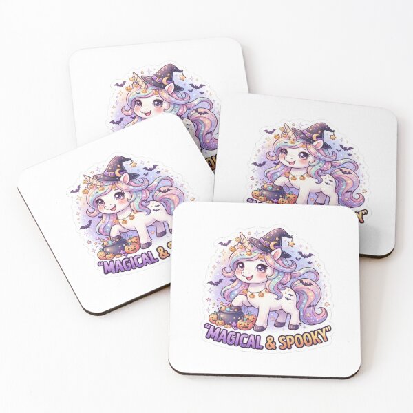 Item preview, Magical & Spooky Halloween Unicorn Sticker designed and sold by lailakhalaf.