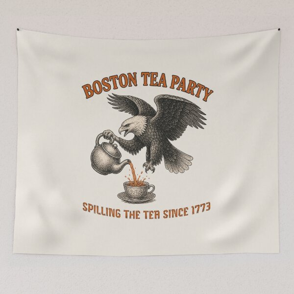 Item preview, Boston Tea Party Spilling The Tea Since 1773 Eagle Vintage designed and sold by legacylivingshop.