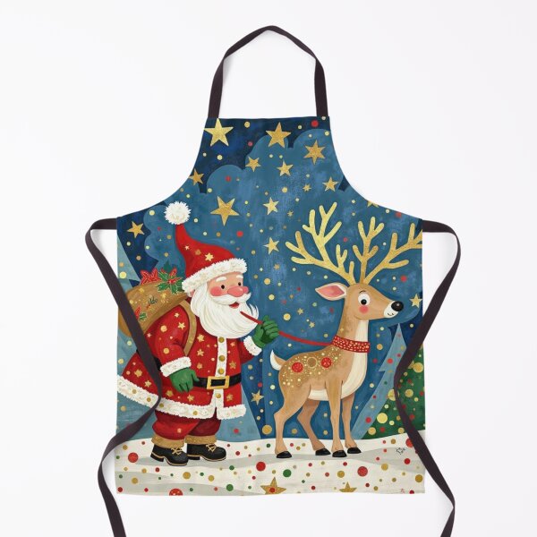 Item preview, Santa’s Starlit Reindeer Ride – Whimsical Christmas Winter Wonderland designed and sold by Dream Bloom Gallery.