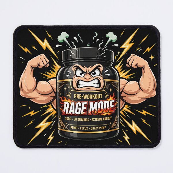 Item preview, Pre-Workout Rage Mode Funny Gym - Extreme Energy Pump Focus designed and sold by StrongEveryDayStore.