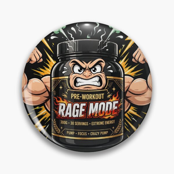 Artikelvorschau, Pre-Workout Rage Mode Funny Gym - Extreme Energy Pump Focus entworfen und verkauft von StrongEveryDayStore.