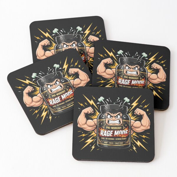 Item preview, Pre-Workout Rage Mode Funny Gym - Extreme Energy Pump Focus designed and sold by StrongEveryDayStore.