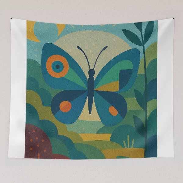 Item preview, Colourful Butterfly - a Geometric illustration. designed and sold by GalleryKauffeld.