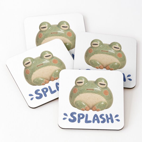 Item preview, Cute Ceramic Frog Splash Art Sticker designed and sold by Frenky Stickers.