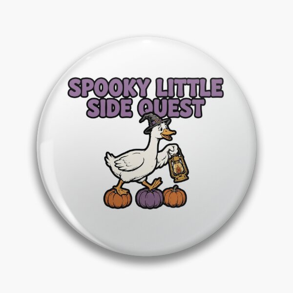 Item preview, Spooky Little Side Quest Funny Halloween Goose designed and sold by InspireHerTribe.