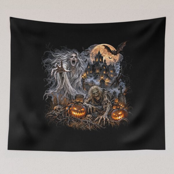 Item preview, Banshee & Ghoul Haunted Mansion – Gothic Halloween Horror designed and sold by Classic Chaos Creations.