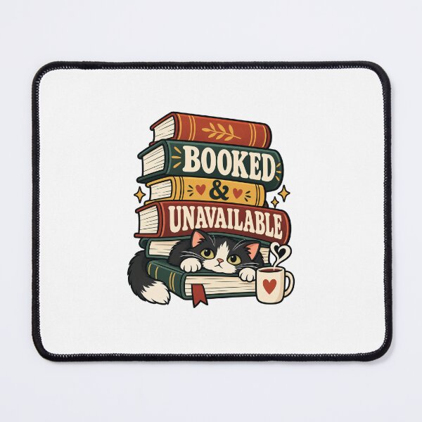 Item preview, Booked & Unavailable – Cute Reading Cat Design designed and sold by InspireHerTribe.
