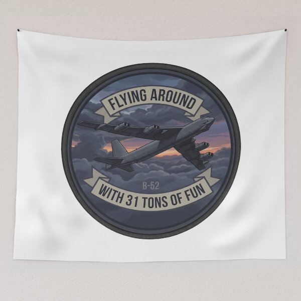 Item preview, B-52 Flying Around Tactical Bomber Humor designed and sold by ArtDreams92.
