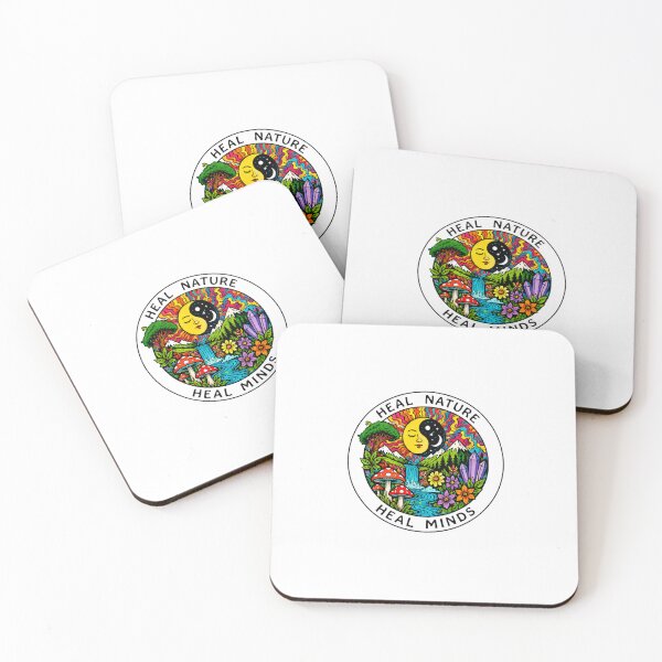 Item preview, Heal Nature Heal Minds Psychedelic Yin Yang designed and sold by HBDStudio.