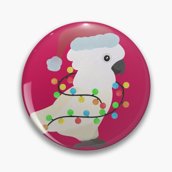 Item preview, Umbrella Cockatoo Christmas Illustration designed and sold by FandomizedRose.
