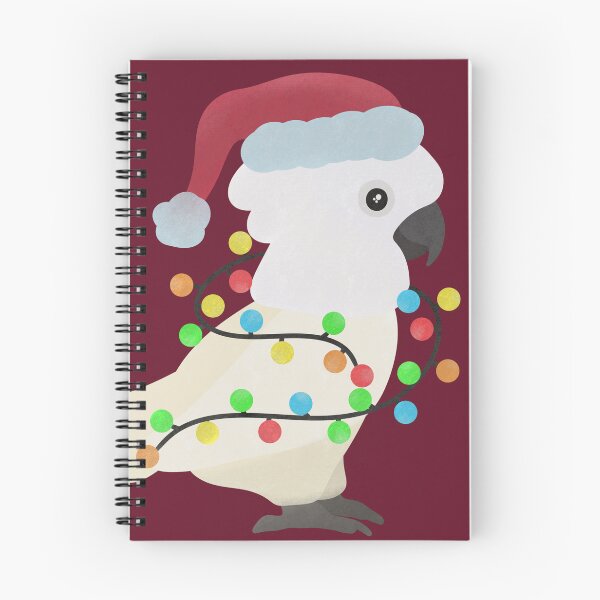 Item preview, Umbrella Cockatoo Christmas Illustration designed and sold by FandomizedRose.
