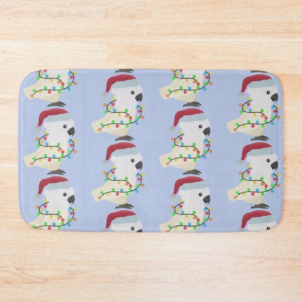 Item preview, Umbrella Cockatoo Christmas Illustration designed and sold by FandomizedRose.