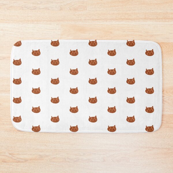 Item preview, The Brown 'Unsure' Cat – Minimalist Textured Cat Illustration designed and sold by HeiiStudio.