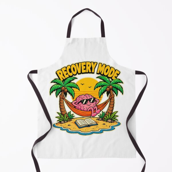 Item preview, Mental Health Recovery Mode Tropical Brain Mascot designed and sold by nortowelcomics.