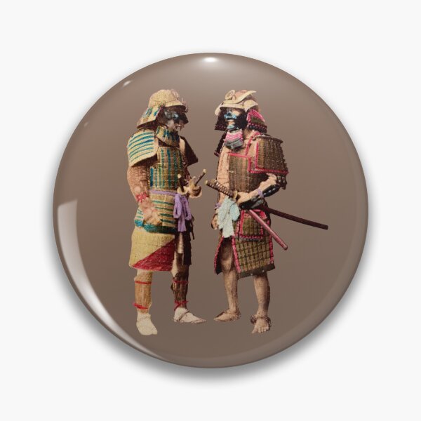 Item preview, Two Japanese Warriors by Felice Beato and Baron von Stillfried (COLOR) designed and sold by Exhumed Archives.