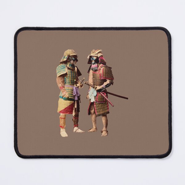 Item preview, Two Japanese Warriors by Felice Beato and Baron von Stillfried (COLOR) designed and sold by Exhumed Archives.