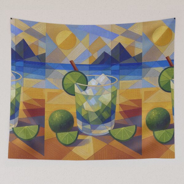 Item preview, Caipirinha illustration – Brazilian Tropical Cocktail designed and sold by GalleryKauffeld.