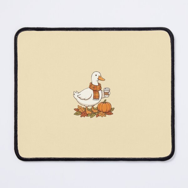 Item preview, Cozy Fall Duck Holding Coffee Pumpkin Autumn Morning Aesthetic designed and sold by Akira Design Store.