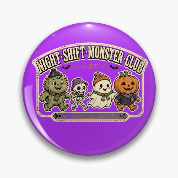 Item preview, Night Shift Monster Club Vintage Halloween Monsters designed and sold by InspireHerTribe.
