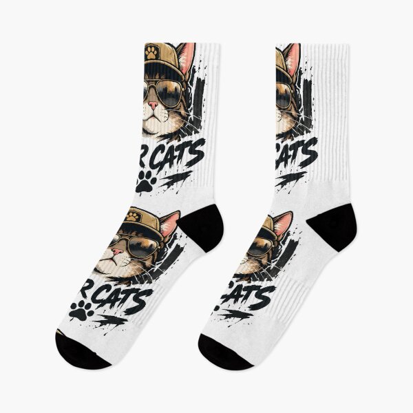 Item preview, War Cats - Military Pilot Cat Aviator Sunglasses Top Gun Army Cool Tabby designed and sold by Retro Whiskers.
