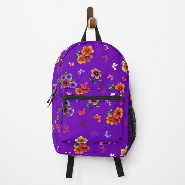 Item preview, Tropical Flowers in purple designed and sold by The Artist’s Apron.