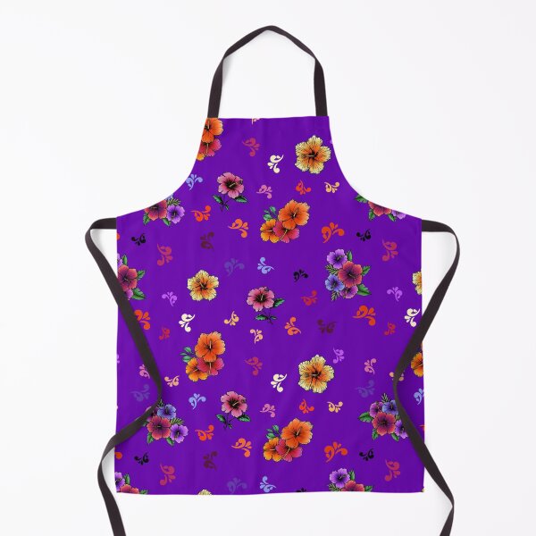Item preview, Tropical Flowers in purple designed and sold by The Artist’s Apron.