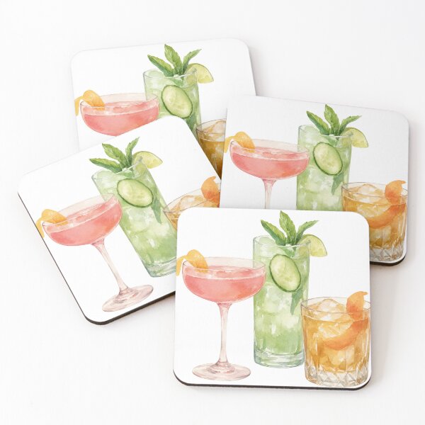 Item preview, Refreshing Summer Cocktails Aesthetic Art designed and sold by Aytasi.