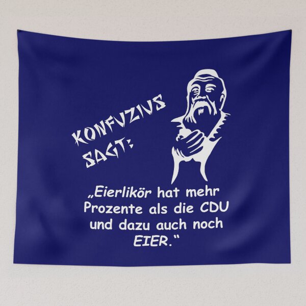 Item preview, Confucius says: Eggnog has a higher percentage than the CDU... designed and sold by ARTmanhART.
