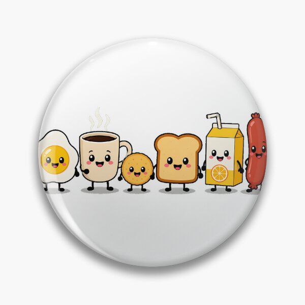 Item preview, Smiling Breakfast Food Friends Happy Morning Cartoon designed and sold by nortowelcomics.