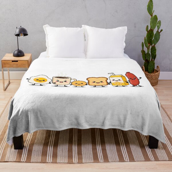 Item preview, Smiling Breakfast Food Friends Happy Morning Cartoon designed and sold by nortowelcomics.