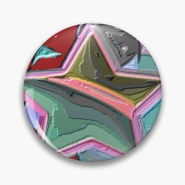 Item preview, star geometry C dark plasticine br colorful geometric star abstract design designed and sold by SmashingDeals.