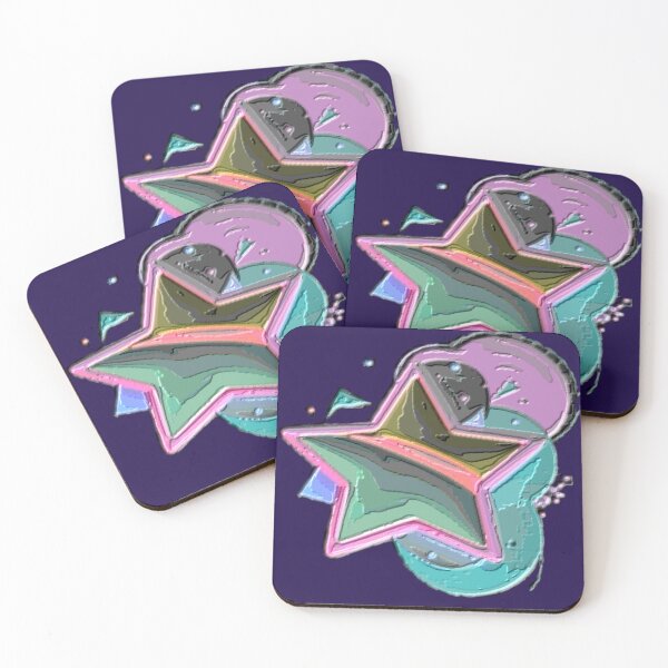 Item preview, star geometry C dark plasticine br colorful geometric star abstract design designed and sold by SmashingDeals.