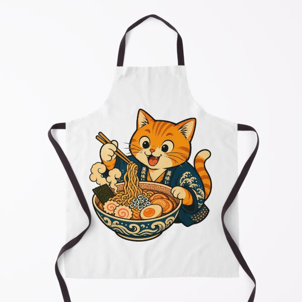 Item preview, Japanese Ramen Cat Kimono Umai Delicious Anime Bowl designed and sold by nortowelcomics.