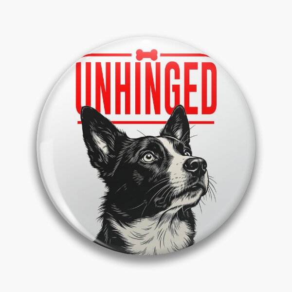 Item preview, Unhinged Dog Propaganda - Funny Crazy Dog Art designed and sold by Silly Goose Party.