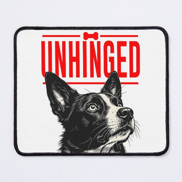 Item preview, Unhinged Dog Propaganda - Funny Crazy Dog Art designed and sold by Silly Goose Party.