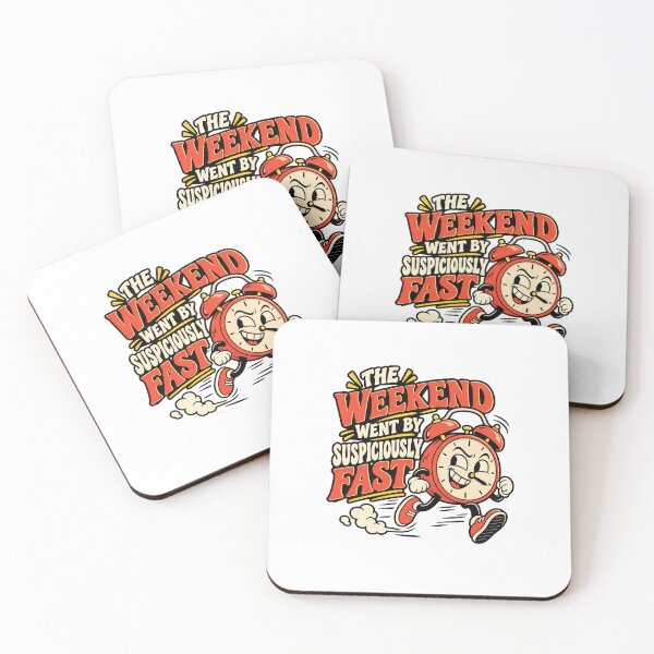 Item preview, The Weekend Went By Suspiciously Fast – Funny Clock designed and sold by InspireHerTribe.