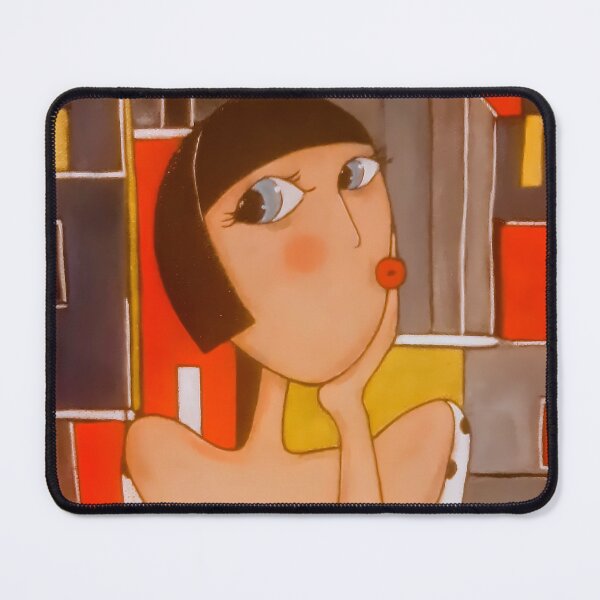 Item preview, Chic Brunette with Bob Haircut designed and sold by Diarta.