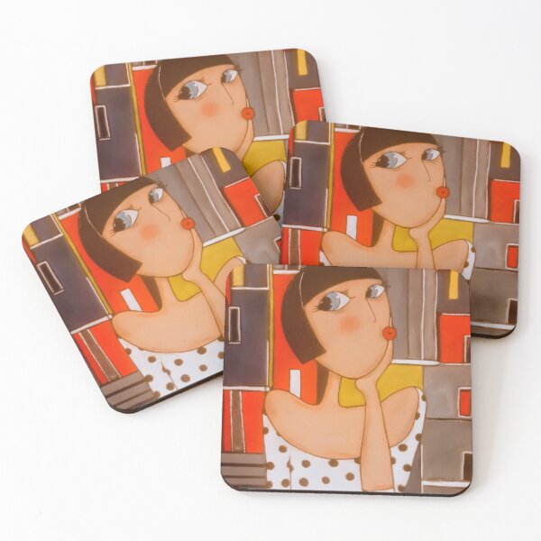 Item preview, Chic Brunette with Bob Haircut  designed and sold by Diarta.