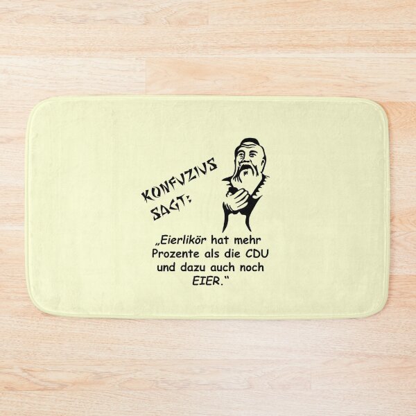 Item preview, Confucius says: Eggnog has a higher percentage than the CDU (Christian Democratic Union). designed and sold by ARTmanhART.