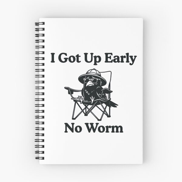 Item preview, Grumpy Crow, I Got Up Early No Worm, Funny Bird Lover designed and sold by CloudyPress.